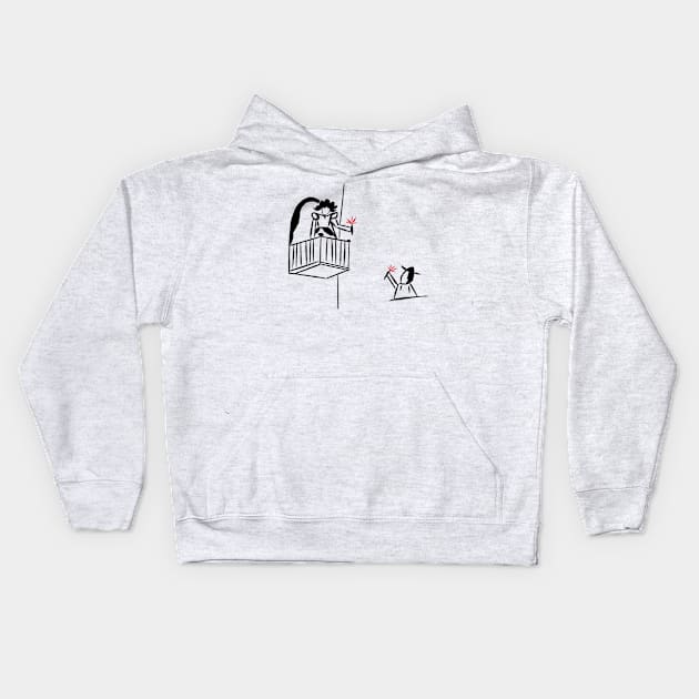 Romeo & Juliet Kids Hoodie by Like Water